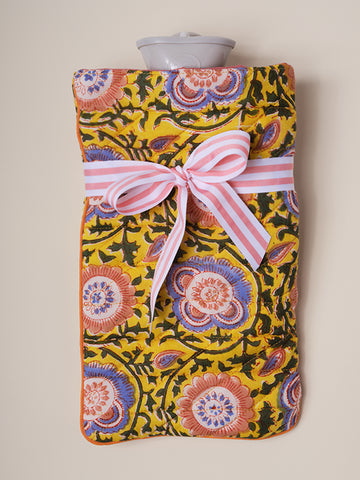 Calendula hot water bottle