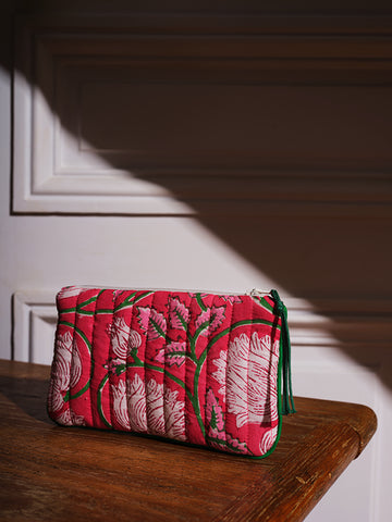 Trousse plate Nenuphar Rose<br>Petit modèle