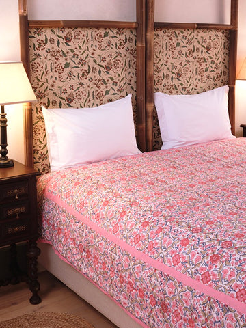 Dessus de lit Pétale Rose<br>Lit 140cm / 160cm