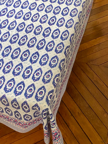 Nappe Peacock Bleu dur