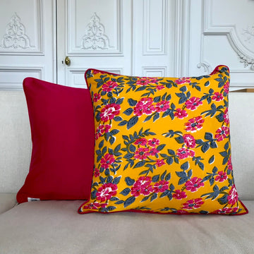 Housse de coussin Bergamote <br> Carré