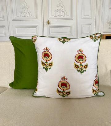 Housse de coussin Graminée <br> Carré
