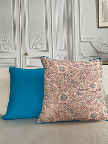 Housse de coussin Pivoine <br> Carré