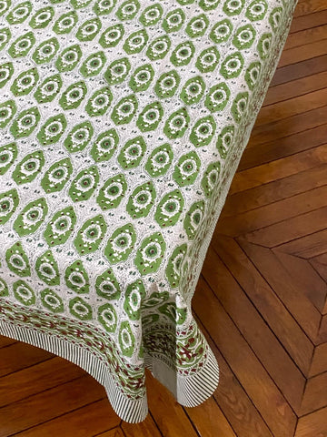 Peacock Vert tablecloth