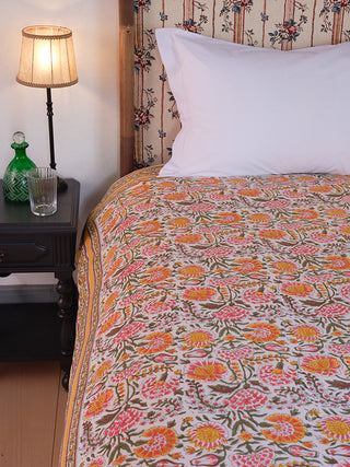 Dessus de lit Feuillage Orange