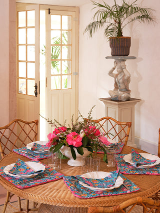 Placemat and napkin<br> Gardenia
