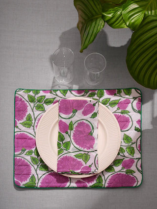 Placemat and napkin<br> Nenuphar