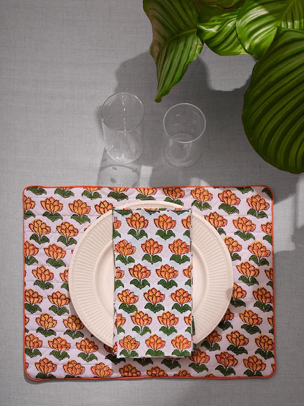 Set de table et sa serviette <br> Pâquerette