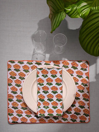 Placemat and napkin<br> Paquerette