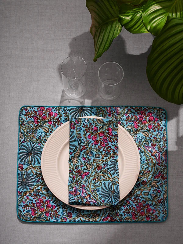 Placemat and napkin<br> Tropical