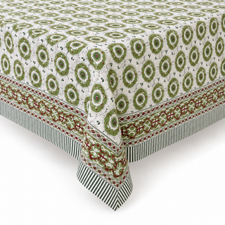 Peacock Vert tablecloth