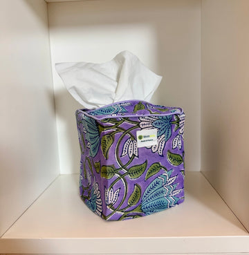 Magnolia square tissue box cover