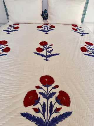 Poppy bleu Bedcover