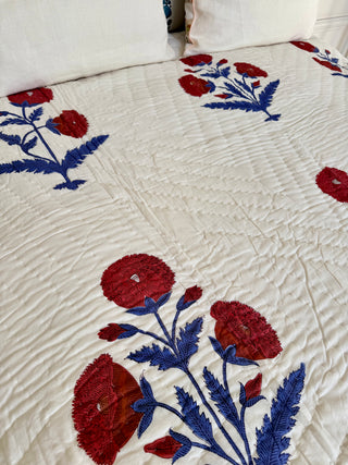 Poppy bleu Bedcover