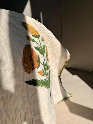 Poppy Jaune Bedcover
