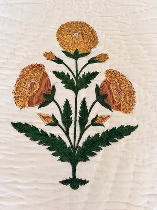 Poppy Jaune Bedcover