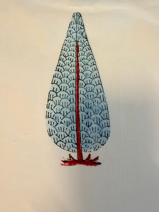 Taie d’oreiller Cyprès bleu <br> Carrée