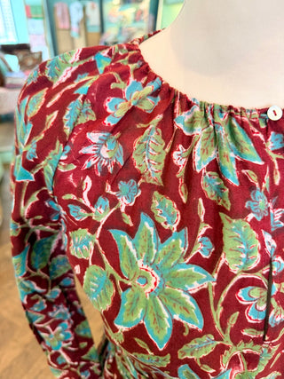 Burgundy dress