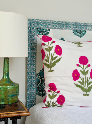 Poppy rose Pillowcase<br> Square