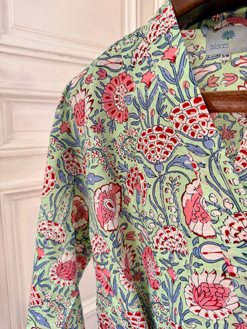 Kimono Feuillage vert
