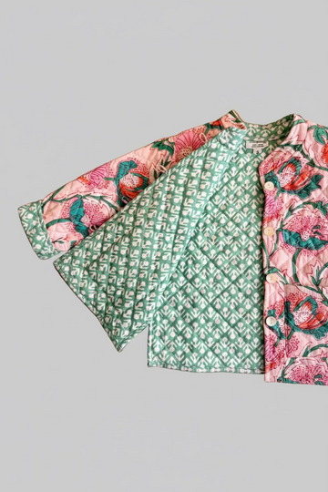 Veste matelassée Renoncule rose