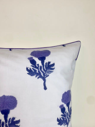 Taie d’oreiller Arlequin Mauve <br> Carrée