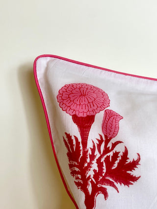 Taie d’oreiller Arlequin Rouge <br> Carrée