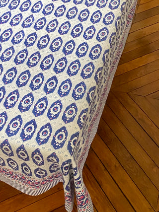 Peacock Bleu Dur Tablecloth