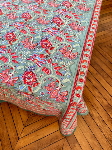 Nappe Anthuruim avec serviettes