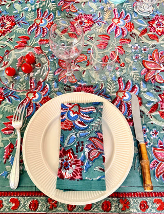 Nappe Anthuruim avec serviettes