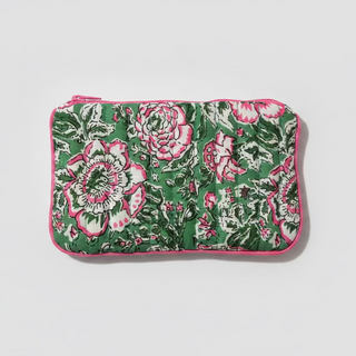 Trousse plate Menthe Rose Petit modèle