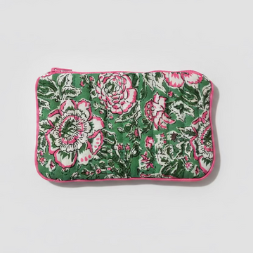 Trousse plate Menthe Rose Petit modèle