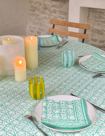 Nappe Coriandre Turquoise