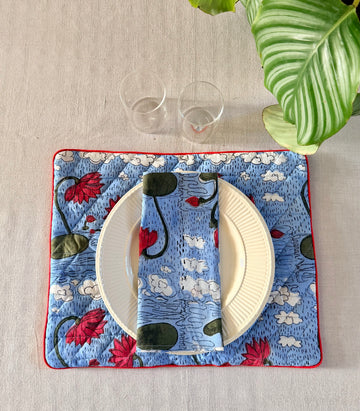Placemat and napkin<br> Nuage