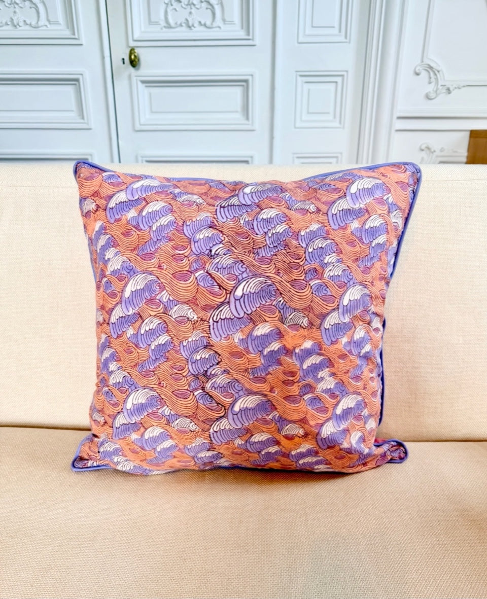 Housse de coussin Posidonie <br> Carré