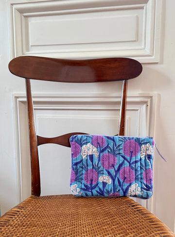 Dandelion mauve pouch<br> Large model