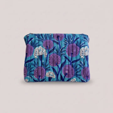 Trousse plate Dandelion mauve <br>Grand modèle