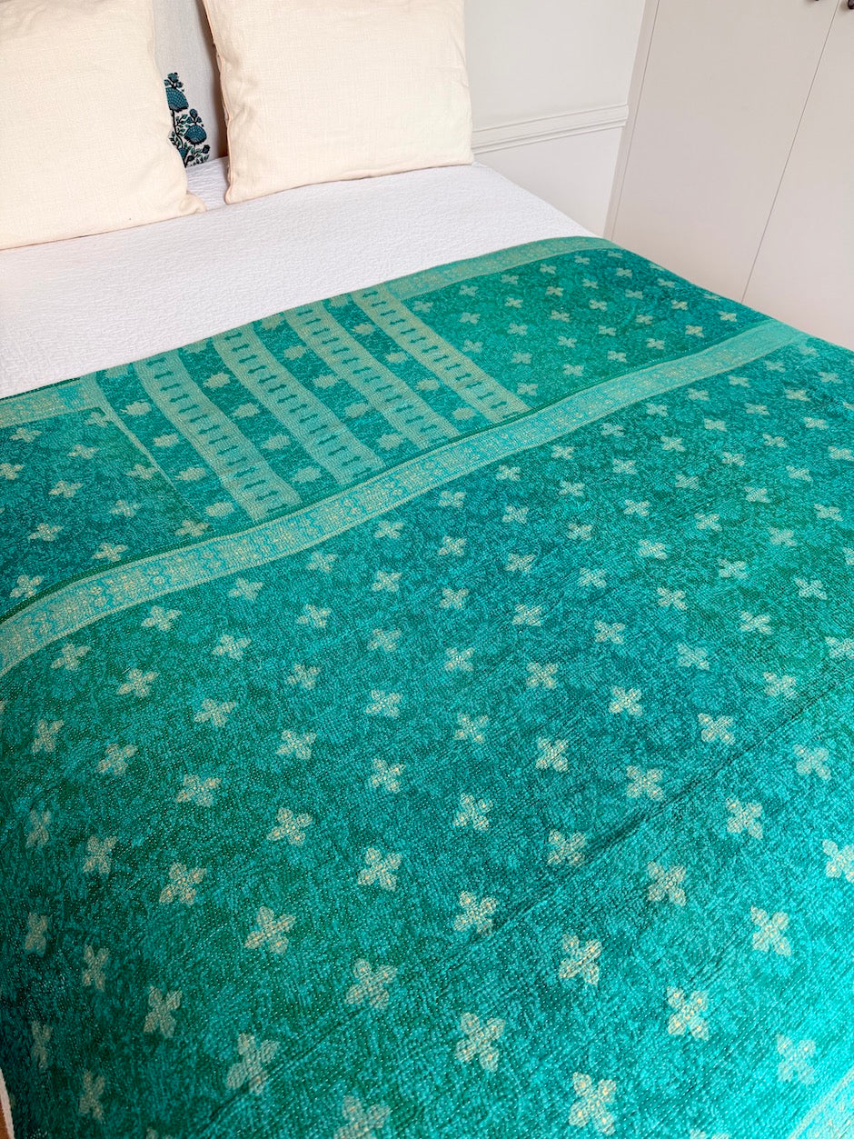 Jeté de lit Kantha Esmée