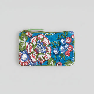 Trousse plate Pervenche bleue <br>Petit modèle