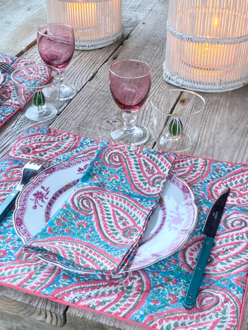 Placemat and napkin<br> Cashmere