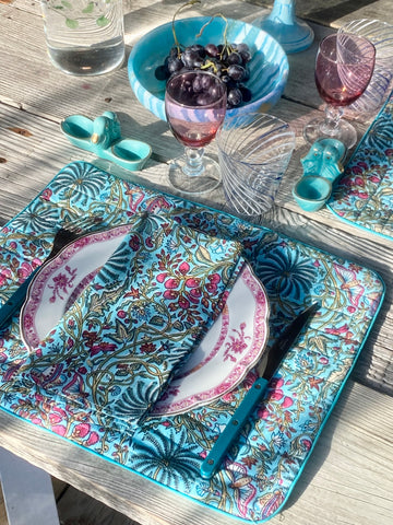 Set de table et sa serviette <br> Tropical