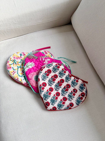 Trousse plate Jonquille <br>Coeur