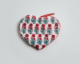 Trousse plate Forget-me-not <br>Coeur