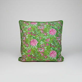 Pivoine Vert cushion cover<br> Square