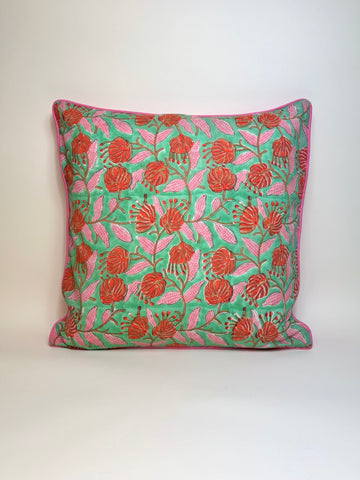 Housse de coussin Mandarine <br> Carrée