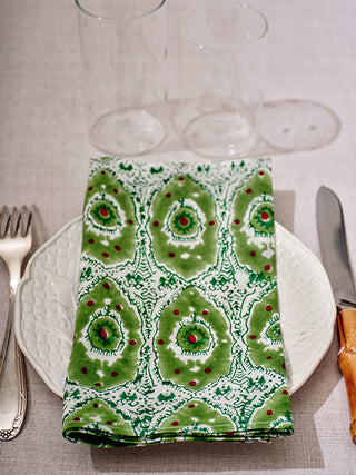 Serviette de table Peacock vert
