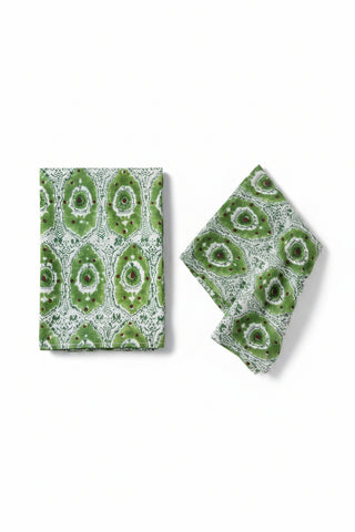 Serviette de table Peacock vert