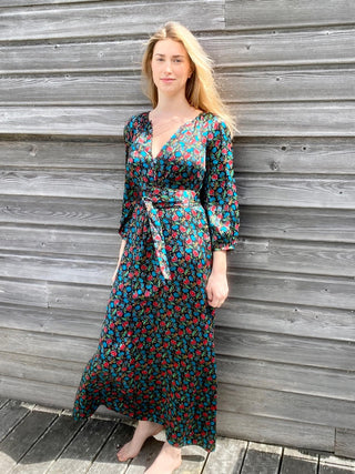 Robe en soie Groseille