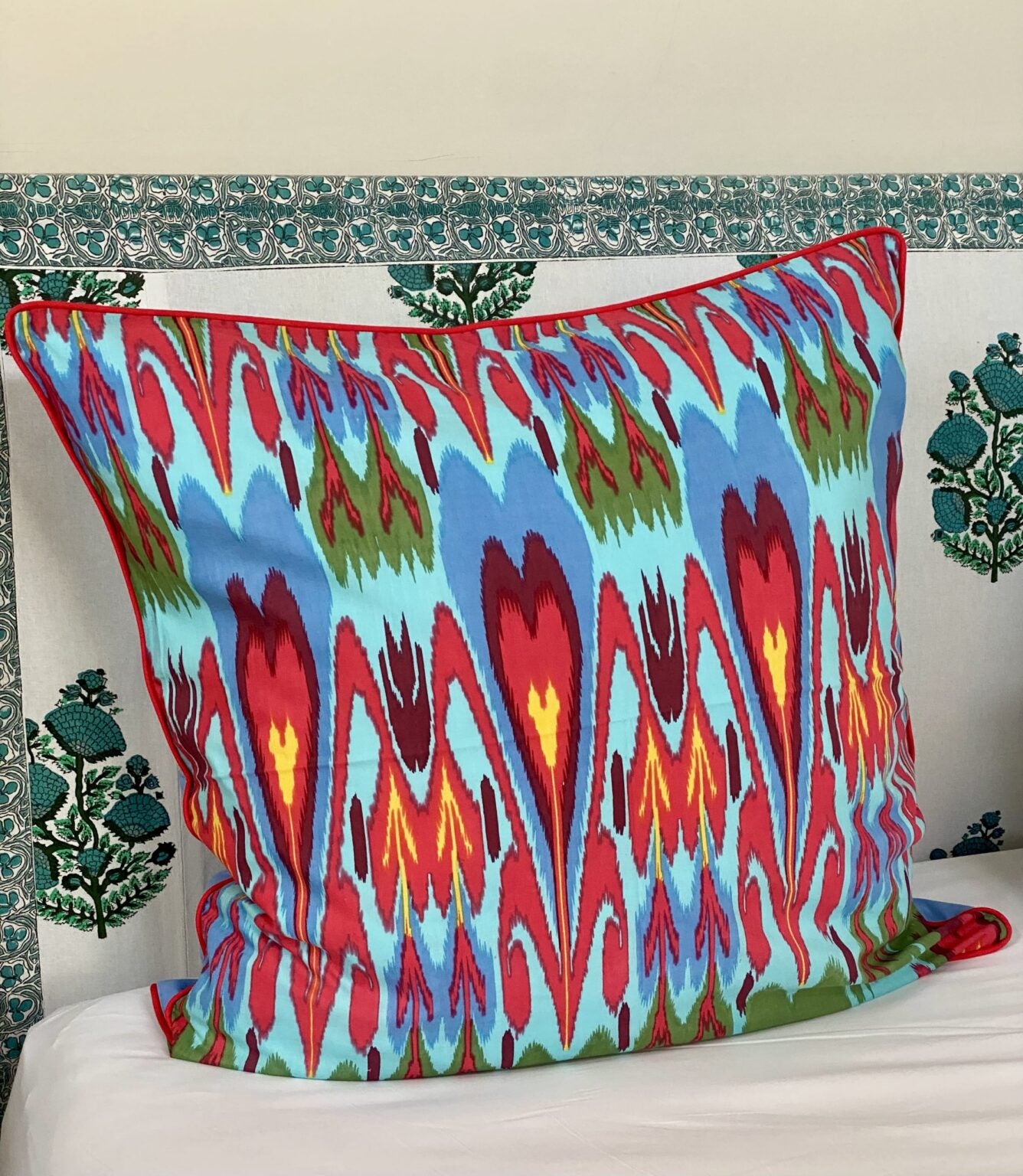 Housse de coussin Ikat <br> XXL
